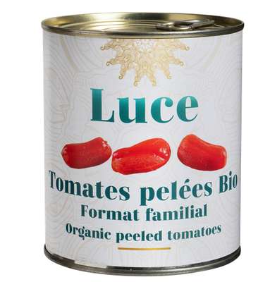 Tomates pelées BIO, Luce (800 g)