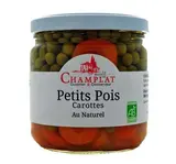 Petits pois carottes au naturel BIO, Champlat (235 g)