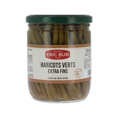 Haricots verts extra fins BIO, Eric Bur (220 g)