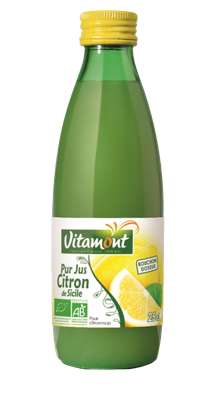 Mini jus de citron BIO, Vitamont (25 cl)
