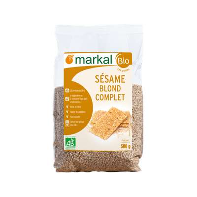 Sésame blond complet BIO, Markal (500 g)