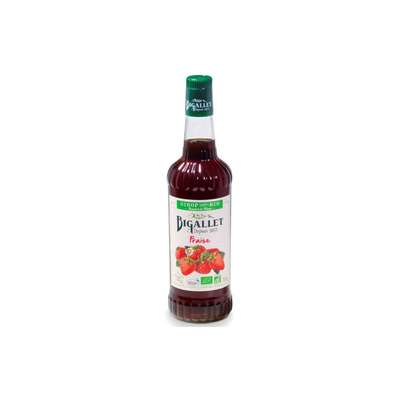 Sirop de fraise BIO, Bigallet (70 cl)