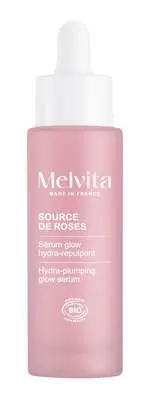 Sérum glow hydra/repulpant - Source de Roses, Melvita (30 ml)