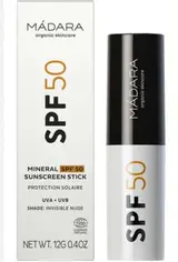 Stick solaire minéral SPF50 BIO, Madara (12 g)