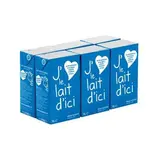 Pack de lait demi-écrémé, J'aime le lait d'ici (6 x 1 L)