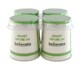 Yaourt nature 0%, Beillevaire (4 x 125 g)