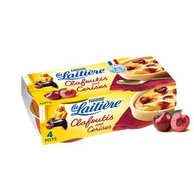 Clafoutis aux cerises, La Laitière (4 x 85 g)