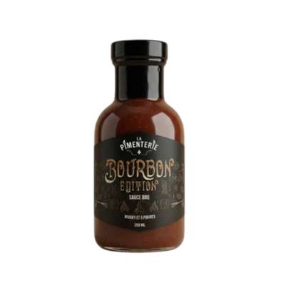 Sauce BBQ Bourbon, La Pimenterie (250 ml)