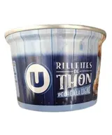 Rillettes de thon pêché à la ligne, U (220 g)