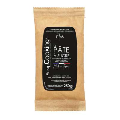 Sachet Pâte à sucre Noire, Scrapcooking (250g)
