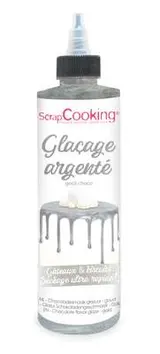 Glaçage argenté drip cake - prêt à l'emploi  Scrapcooking (140 G)