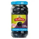 Olives noires à la grecque dénoyautées -25% de sel, Tramier (220 g)