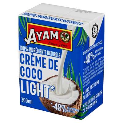 Crème de coco allégée, AYAM (20 cl)