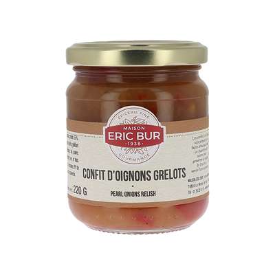 Confit d'oignons grelots, Eric Bur (220 g)
