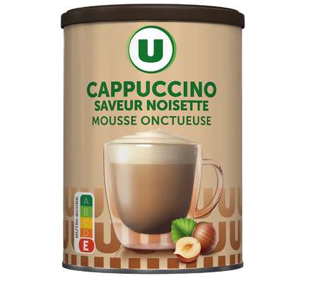 Préparation pour cappuccino saveur noisette soluble, U (250 g)