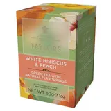 Thé vert hibiscus et pêche, Taylors of Harrogate (30 g)
