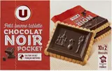 Petit beurre tablette chocolat noir pocket, U (250 g)