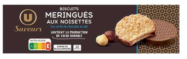 Biscuits meringués aux noisettes, U (100 g)