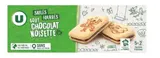 Sablés fourrés parfum chocolat noisettes, U (125 g)