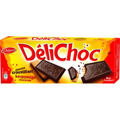 Biscuit Délichoc chocolat noir, Delacre (150 g)