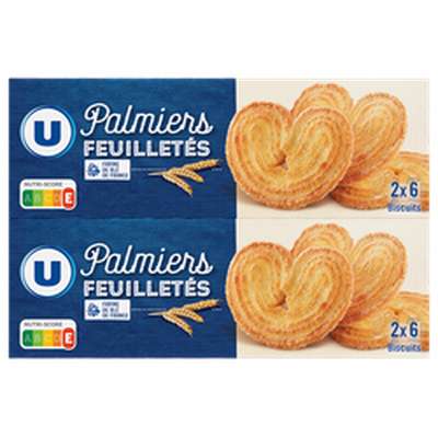 Palmiers, U  (2 x 100 g)