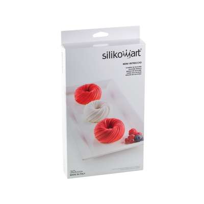 Moule silicone Mini Intreccio x6, Silikomart