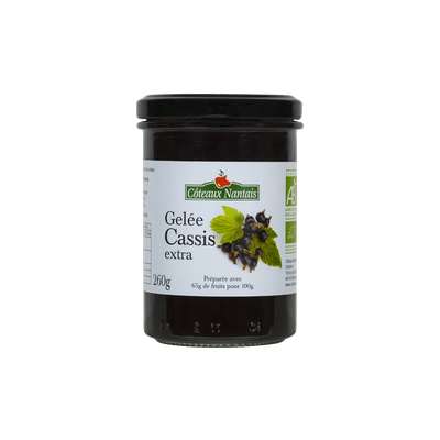 Gelée cassis BIO, Coteaux Nantais (260 g)