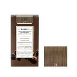 Coloration permanente huile d'argan blond cendré 7.1, Korres (50 ml)