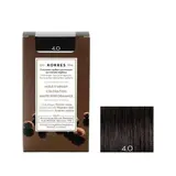 Coloration permanente huile d'argan marron 4.0, Korres (50 ml)