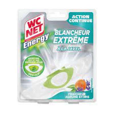 Bloc WC blancheur extrême à la javel senteur agrumes et iris, WC Net Energy (38 g)