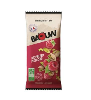 Barre énergétique BIO - framboise et pistache, Baouw (50 g)