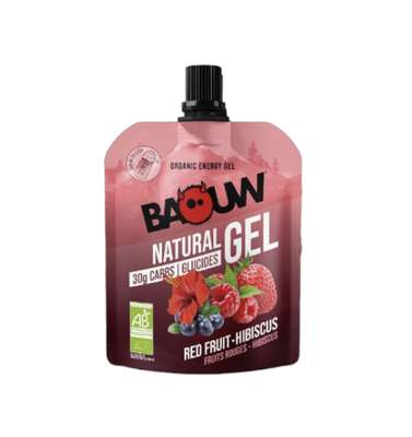 Gel énergetique BIO - fruits rouges et hibiscus, Baouw (85 g)