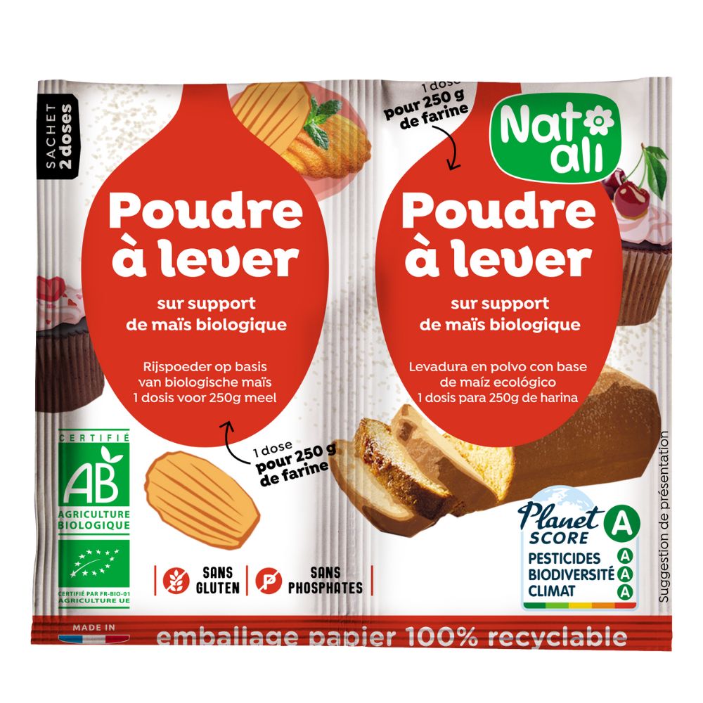 Poudre à lever sans gluten bio