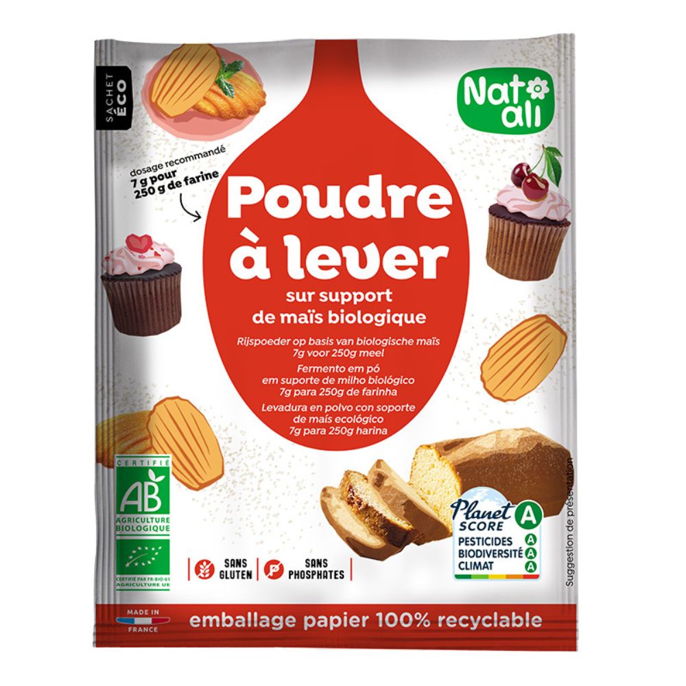 Poudre à lever sans gluten bio