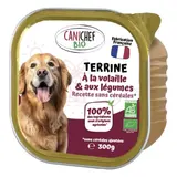 Terrine pour chien à la volaille bio