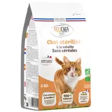 Croquettes chat adulte stérilisé sans céréales bio