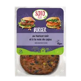 Galette burger haricots noirs et noix de cajou bio