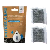 Filtres à eau au charbon végétal pour gourde x 2