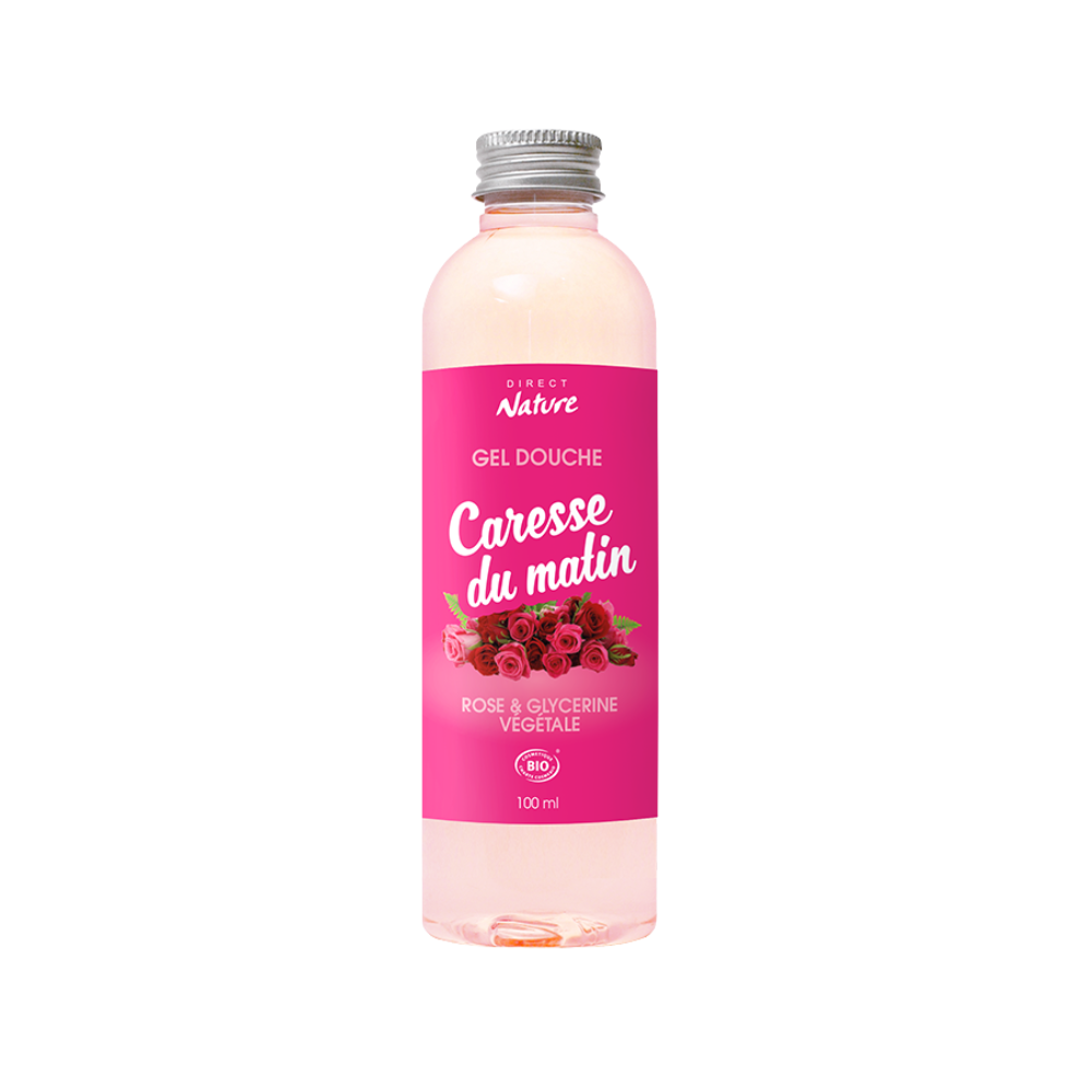 Gel douche rose format voyage