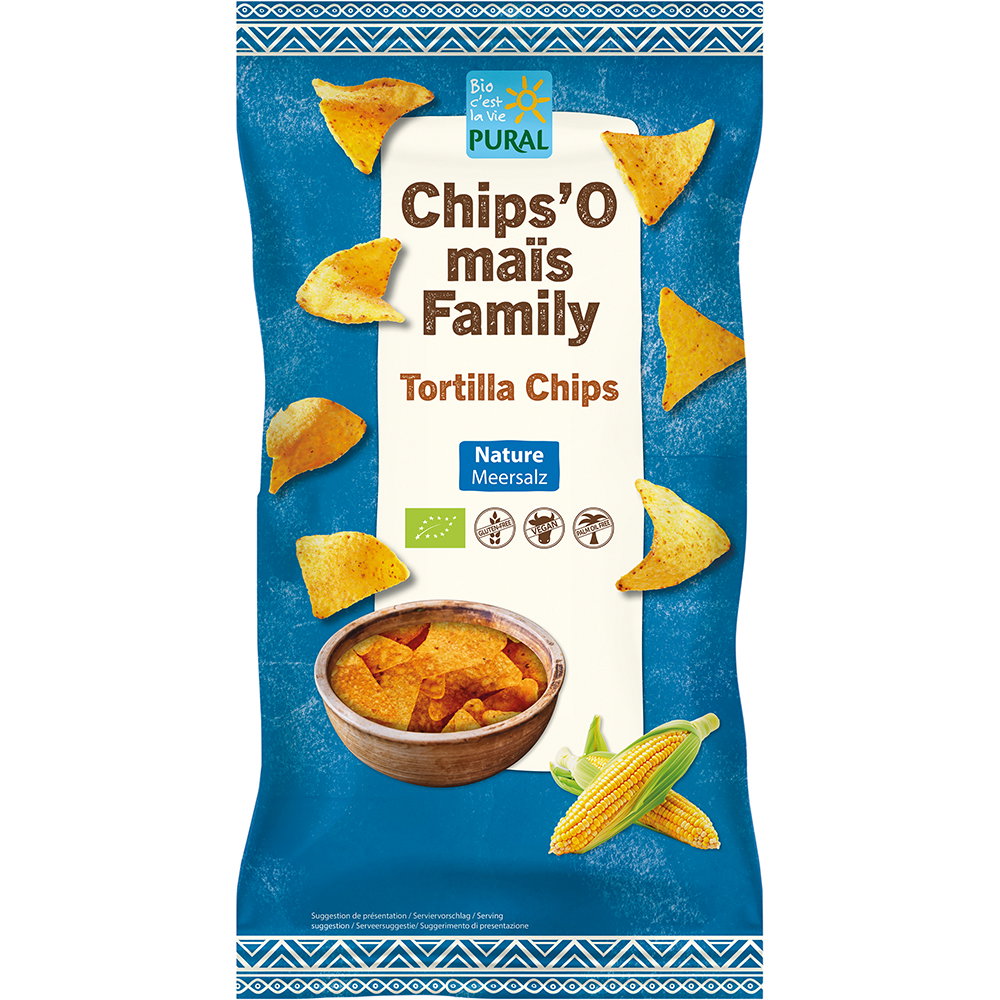 Chips tortilla maïs nature bio
