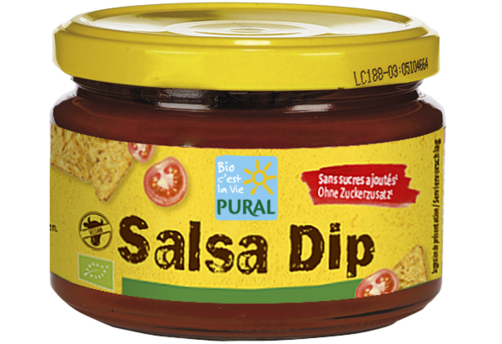 Sauce salsa dip tortilla bio