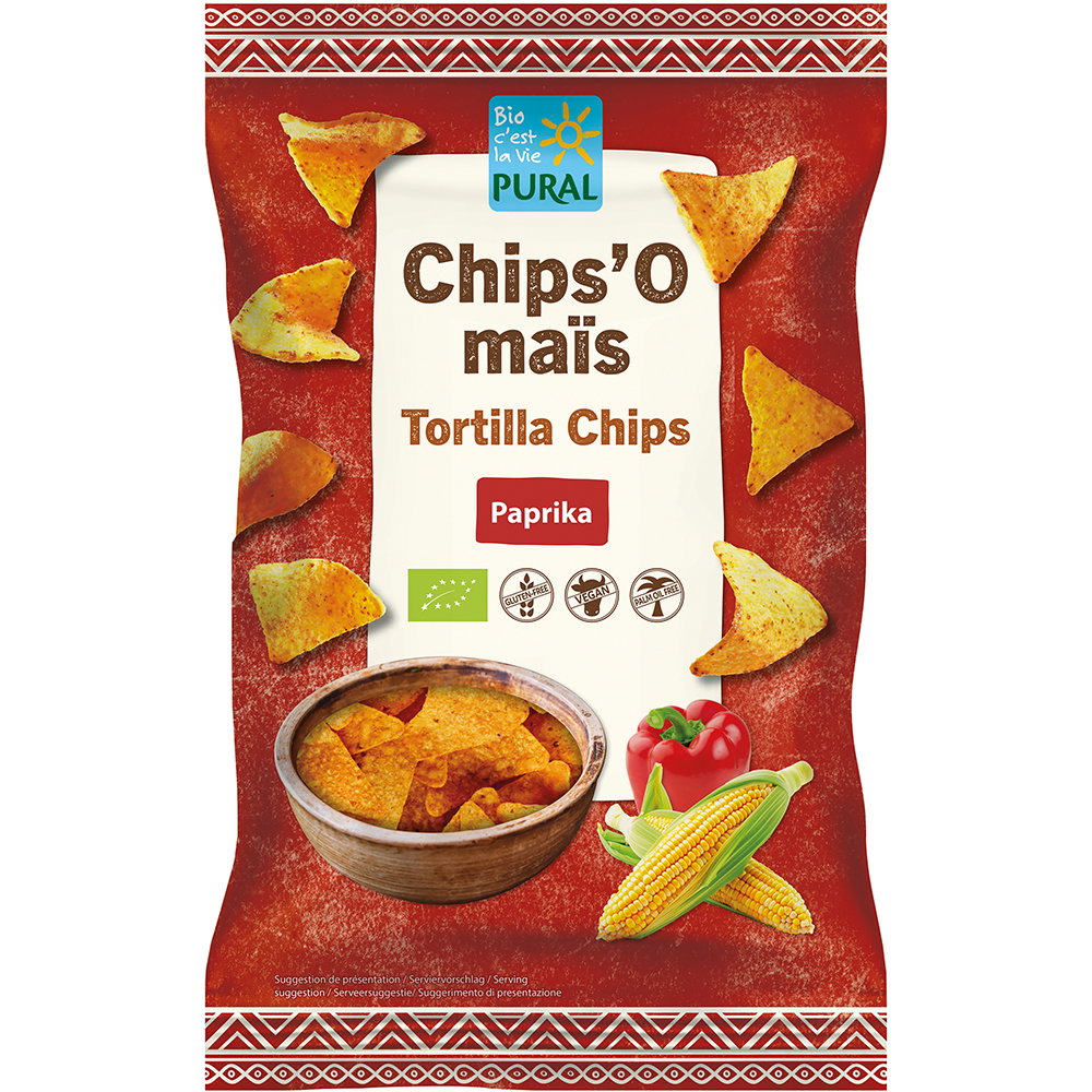 Chips tortilla maïs paprika bio