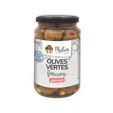 Olives vertes farcies au poivron rouge bio