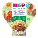 Assiette midi pâtes alphabet à la bolognaise bio (dès 12 mois)