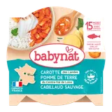 Assiette midi carotte pomme de terre cabillaud bio (dès 15 mois)