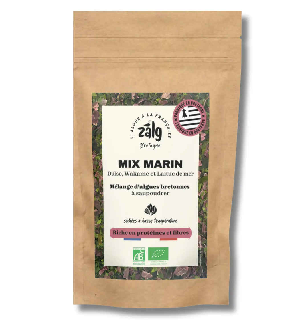 Algues sèches paillettes mix marin bio