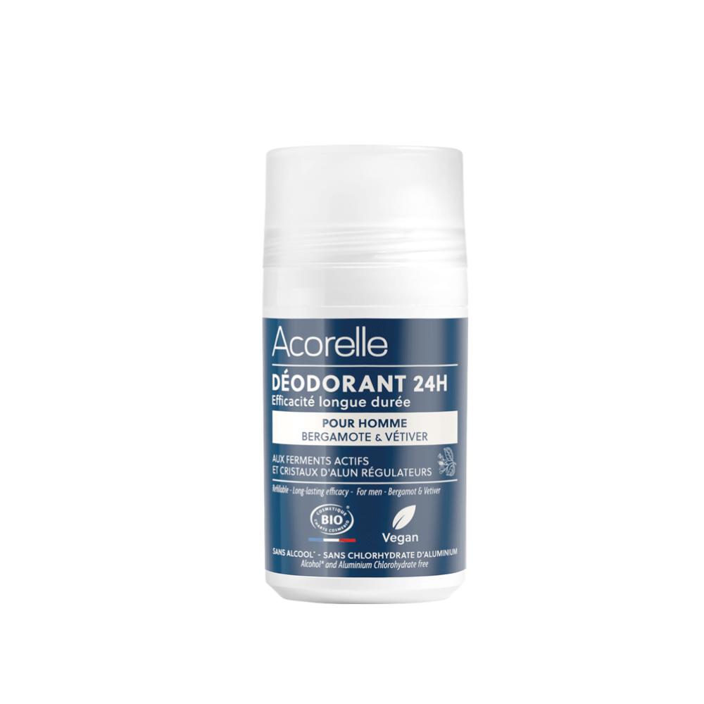 Déodorant roll on 24h homme certifié Cosmos Organic