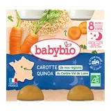 Petits pots soir mouliné de carotte et quinoa bio (dès 8mois) - 2x200g