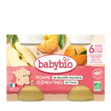 Petit pots pomme clémentines bio (dès 6 mois) - 2x130g