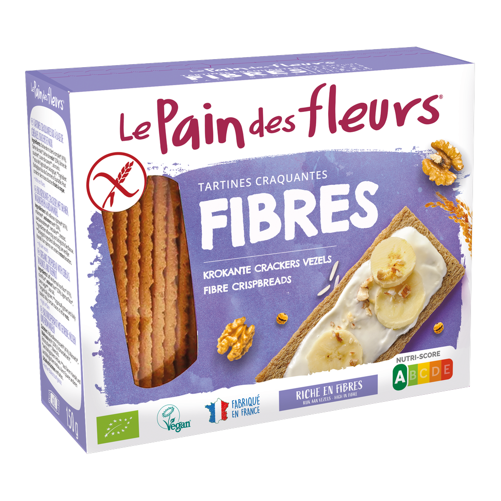 Tartines craquantes riches en fibres bio
